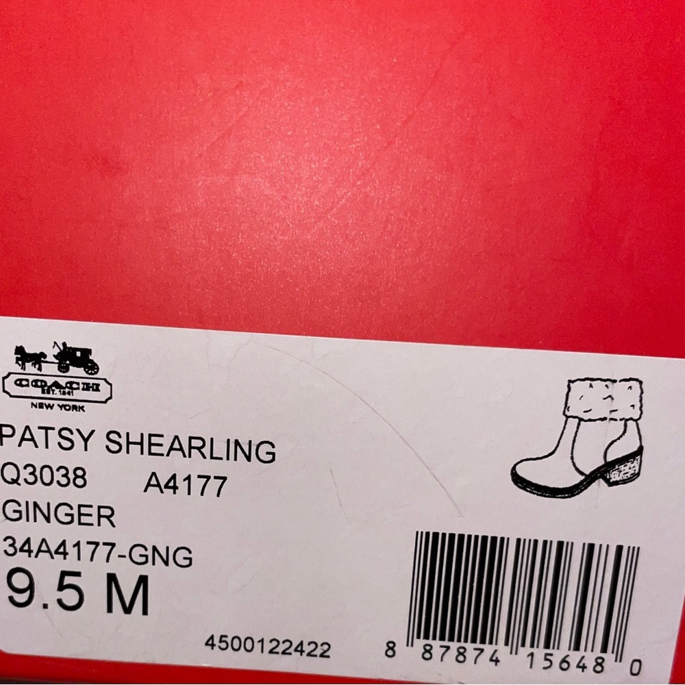Coach Patsy Shearling Boots In Ginger - image 2